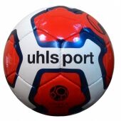 UHL-3+Мяч футбол UHL SPORT №5 глянцевый красно-сине- бел. дизайн, 4 слоя подкл.материала,пр.Пакистан