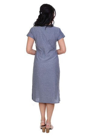 Платье (хлопок) с вышивкой №19-185 2XL(52)
