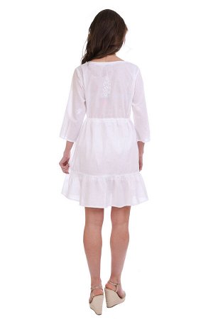 Платье-туника (хлопок) с вышивкой №19-022 L(48)