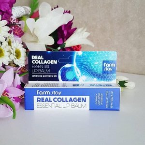 Супер увлажняющий бальзам для губ с коллагеном Farm Stay Real Collagen Essential Lip Balm