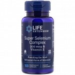 Life Extension, Super Selenium Complex &amp; Vitamin E, 200 mcg, 100 Vegetarian Capsules