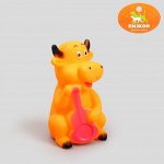 Игрушка резиновая пищащая &quot;Корова&quot; для собак, 10 см, микс цветов