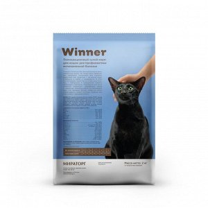 Сухой корм Winner для кошек с мочекаменной болезнью, курица, 10 кг