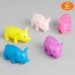 Игрушка пищащая &quot;Маленький поросенок&quot;, 9 см, микс цветов