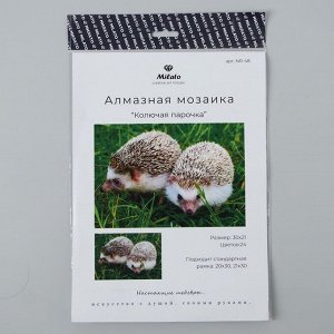 Алмазная мозаика «Колючая парочка» 29,5*20,5см, 24 цвета