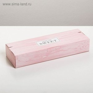 Упаковка Make life sweet для кондитерских изделий 30 х 10 х 5 см