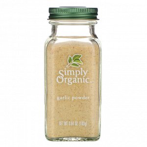 Simply Organic, Чесночный порошок, 3,64 унции (103 г)