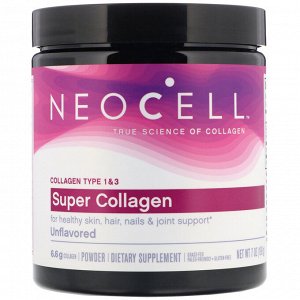 Neocell, Super Collagen, без ароматизаторов, 198 г (7 унций)