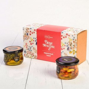 Подарочный набор Вкус Жизни тыквенные семечки, ассорти: миндаль, кешью, фундук в меду