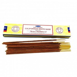 Благовония Satya Nag Champa Californian White Sage 15 гр. (12 шт.)