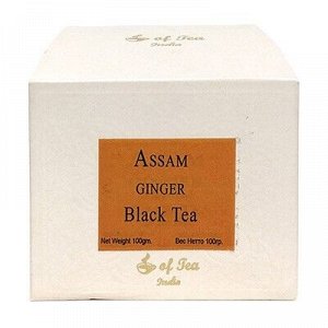 Чай чёрный листовой с имбирём Assam Ginger Black Tea 100 гр.