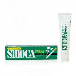 Зубная паста Smoca Green со вкусом мяты и эвкалипта для курящих