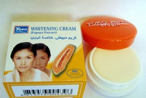 Крем травяной выравнивающий от пигментных пятен с Папайей/Yoko whitening cream papaya extract
