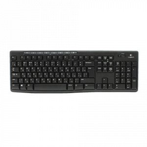 Набор беспроводной LOGITECH Wireless Combo MK270, клавиатура, мышь 2 кнопки + 1 колесо-кнопка, черный, 920-004518