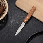 Нож кухонный «Ретро» для овощей, лезвие 8 см, с деревянной ручкой
