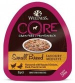 CORE SMALL BREED консервы из курицы с уткой, горошком и морковью для собак мелких пород 85 г