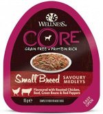 CORE SMALL BREED консервы из курицы с говядиной, зеленой фасолью и красным перцем для собак мелких пород 85 г