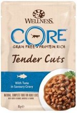 CORE TENDER CUTS паучи из тунца в виде нарезки в соусе для кошек 85 г