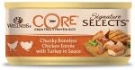 CORE SIGNATURE SELECTS консервы из курицы с индейкой в виде фарша в соусе для кошек 79 г