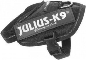 JULIUS-K9 шлейка для собак IDC®-Powerharness 0 (58-76см/ 14-25кг), черный