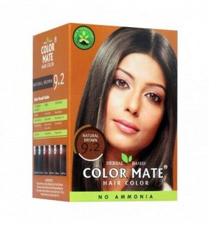 Color Mate Hair Color. Natural Brown 9.2 / Краска для волос марки «Калормэйт» Натуральный коричневый, тон 9.2