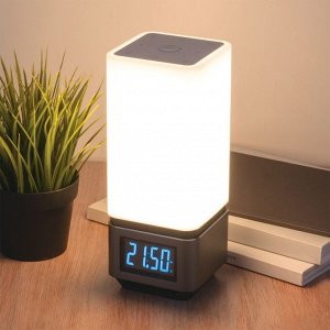 Настольная лампа Media, 8Вт LED, 3300К, 445лм, цвет серебро