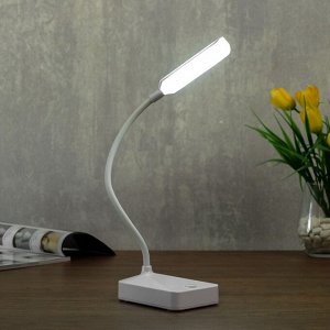 Лампа настольная 79954/1 LED 2Вт USB батарейки 3АА белый 10х7х37 см