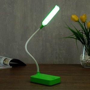 Лампа настольная 79956/1 LED 2Вт USB батарейки 3АА зеленый 10х7х37 см