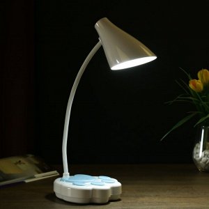 Лампа настольная сенсорная 69451/1 LED 7Вт 3 режима USB АКБ белый-голубой 12х11,5х42 см