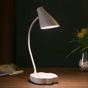 Лампа настольная сенсорная 69450/1 LED 7Вт 3 режима USB АКБ белый-розовый 12х11,5х42 см