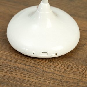 Лампа настольная сенсорная 85310/1 30хLED 4Вт диммер USB AKB белый-кофе 14х11х48,5 см