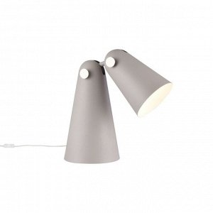 Настольная лампа Novara 1x40Вт E14 серый 30x17x31,5см