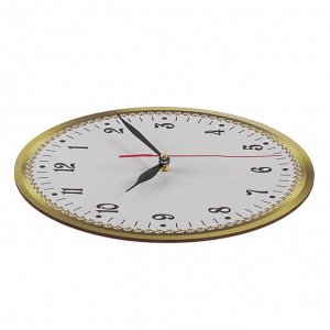 Часы настенные классика, круглые 24 см в ассортименте