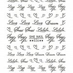 Наклейки She Nail №026-черная