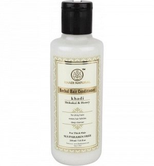 Khadi Shikakai & Honey Hair Conditioner SLS Free / Кхади Кондиционер "Шикакай и Мед" без СЛС 210мл.