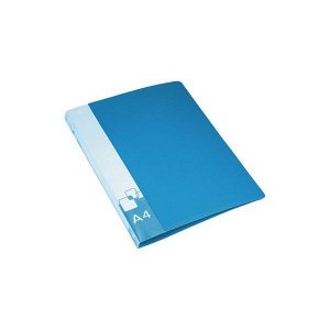 Папка с прижимом+карман 0,70 мм"Бюрократ" синяя 1/30 арт. PZ07Cblue