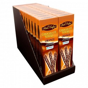 Шоколадные палочки Maitre Truffout с апельсиново-шоколадным кремом, 75 г