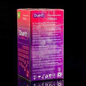 Презервативы DUETT ribbed 30 шт