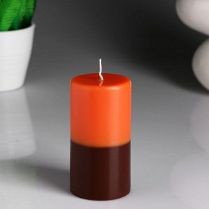 Свеча- цилиндр "Апельсин- кофе" ароматическая, 5,2-9,5 см