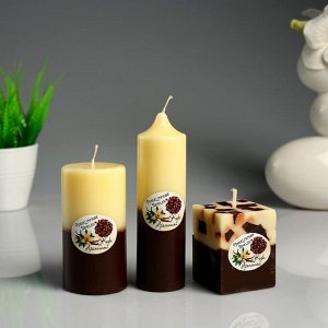 Набор свечей ароматических "Ваниль- кофе" 3 шт