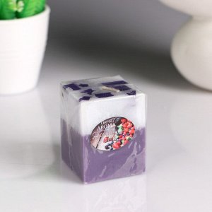 Свеча- куб с мозаикой "Ягодная корзина" ароматическая, 5?6 см