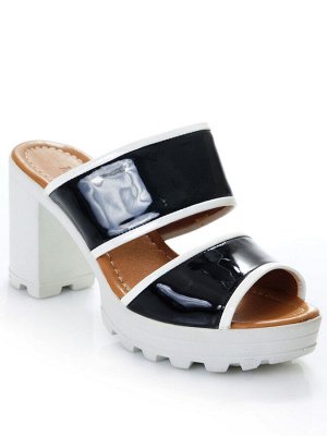 Шлепки Страна производитель: Турция
Размер женской обуви x: 37
Материал верха: Натуральная кожа
Цвет: Черный
Высота каблука (см): 9
Размер женской обуви: 37, 38, 39, 40
натуральная кожа (лак)
стелька 