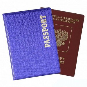 Обложка для паспорта Металлик