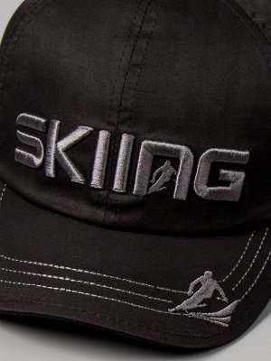 Кепка подростковая skiing, черный