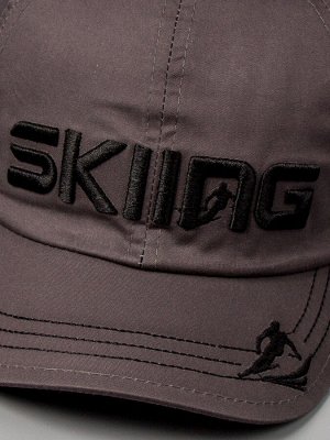 Кепка подростковая skiing, темно-серый