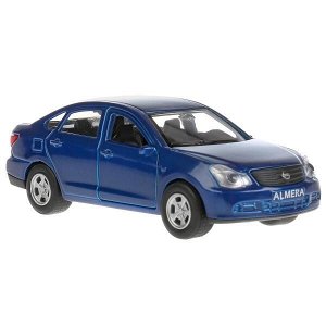 SB-17-47-NA(BU)-WB Машина металл NISSAN almera 12 см, двери, багаж., инерц., кор. Технопарк в кор.2*24шт