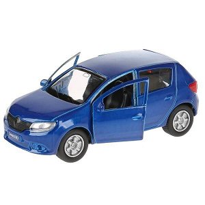 SB-17-61-RS-N(BU)-WB Машина металл RENAULT sandero, 12 см, двери, багаж., инерц. кор. Технопарк в кор.2*24шт