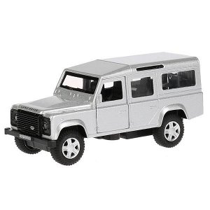 DEFENDER-SL Машина металл LAND ROVER DEFENDER 12см, открыв. двери, инерц, серебр. в кор. Технопарк в кор.2*36шт