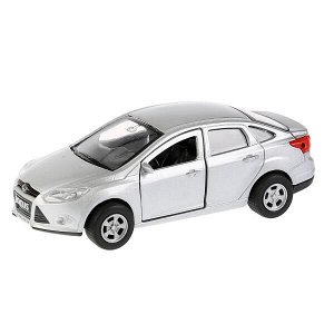 SB-16-45-N(SL)-WB Машина металл FORD Focus 12см, инерц., открыв. двери, цвет серебристый в кор. Технопарк в кор.2*24шт