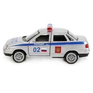 SB-16-44-P-WB МАШИНА "ТЕХНОПАРК" МЕТАЛЛ. ИНЕРЦ. LADA 110 ПОЛИЦИЯ 12СМ, ОТКРЫВ. ДВЕРИ В РУСС. КОР. в кор.2*24шт